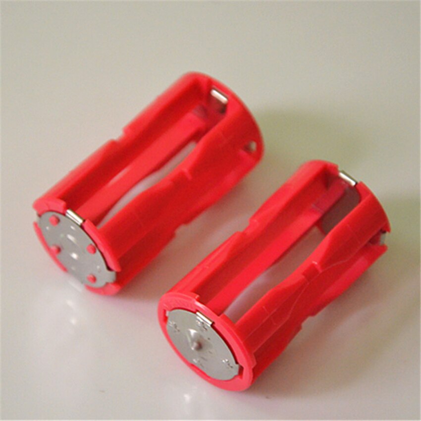 1pcs 4*AAA Battery to C Size Parallel Battery Convertor Adapter Red Battery Holder Cases Box C Size Battery Adapter