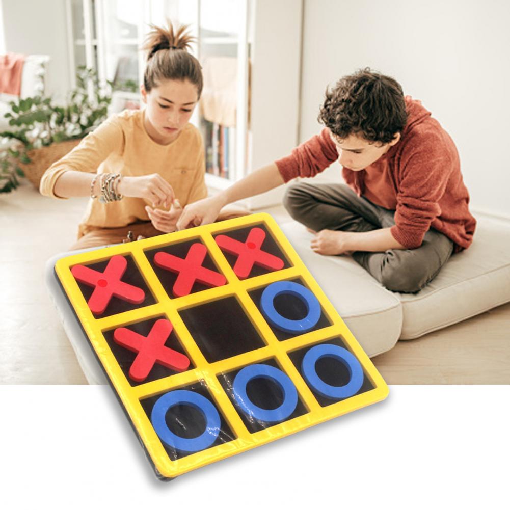 75% Discounts ! 1Set Tic-Tac-Toe Competitive Skill Parents-children Connection EVA Kids Tic-Tac-Toe Game for Family Gathering