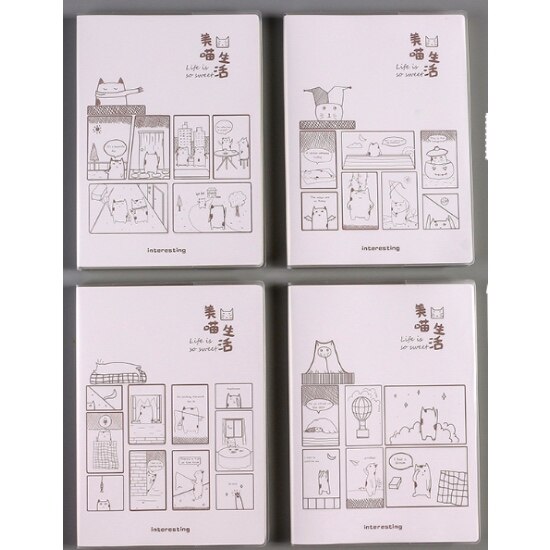 b5 super thick plastic cover notebook 16k student pvc plastic cover notebook Korea fresh and simple notebook stationery: 4