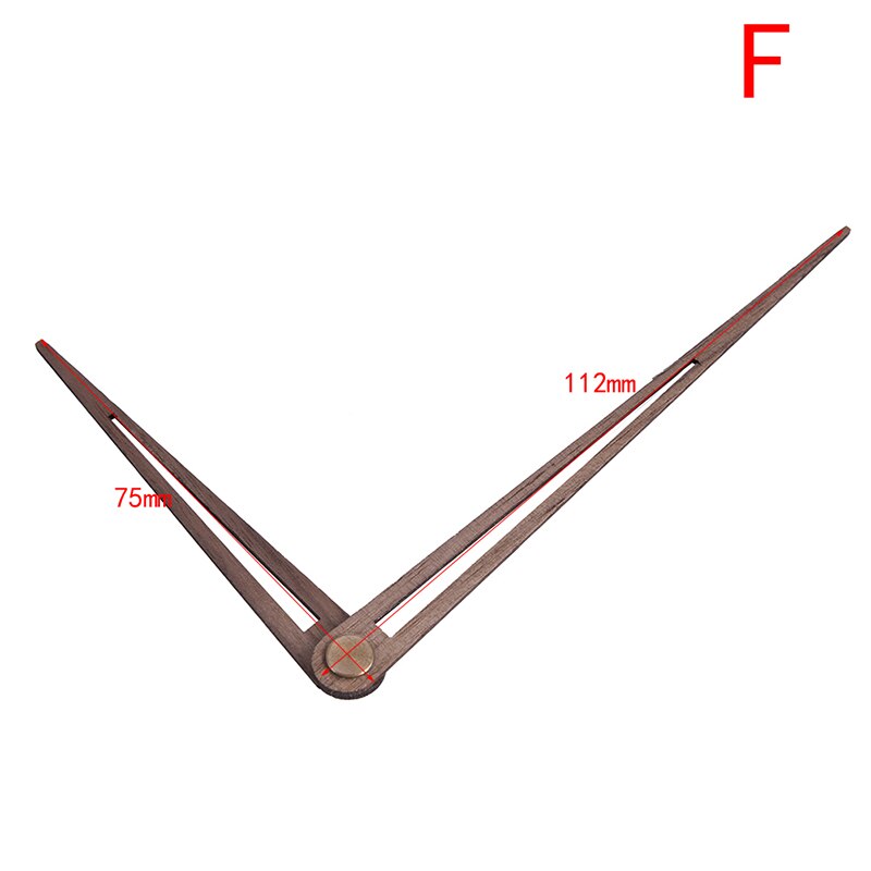 1PC Wooden Pointers DIY Wall Clock Hands 12 inch Clock Needle Quartz Replace Parts: F