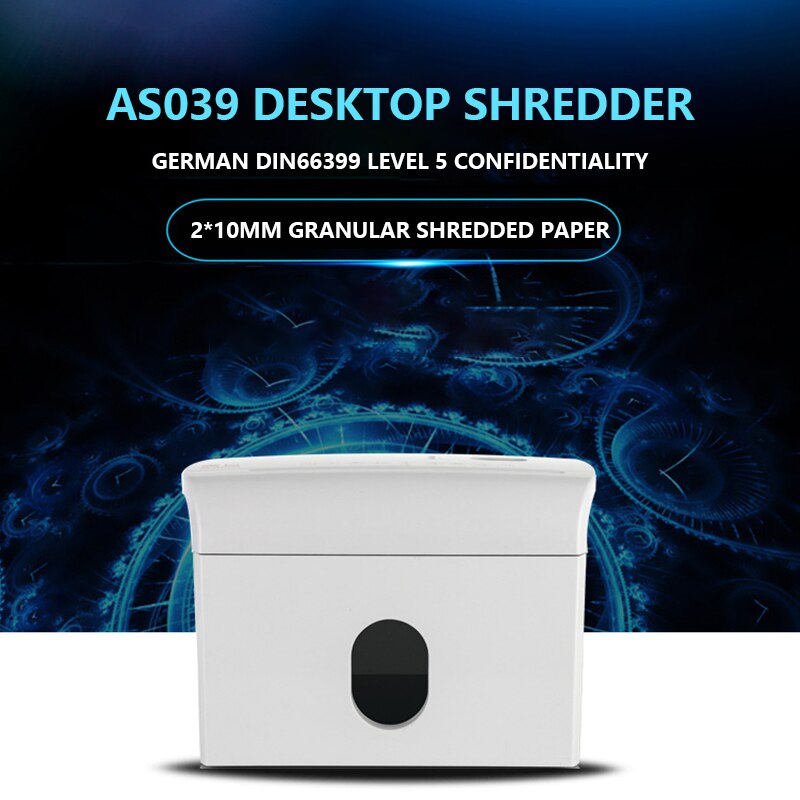 3.5L 2*10mm Shredder Small Portable Silent Household Electric Small Particle Mini Shredder Document Waste Paper Shredder Office