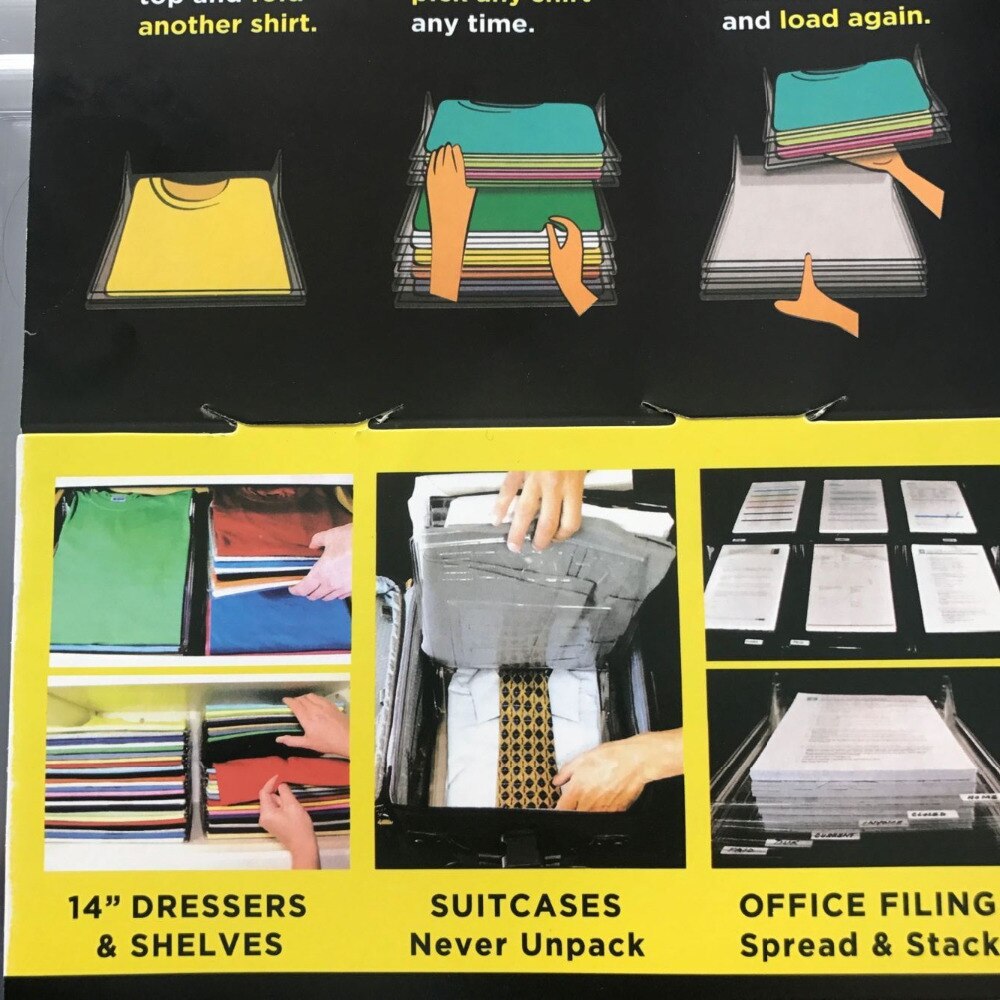 Sistema de organizador de ropa, organizador de armarios, cajones, organización, escritorio, oficina, archivador, novedad de , 5 unidades/lote