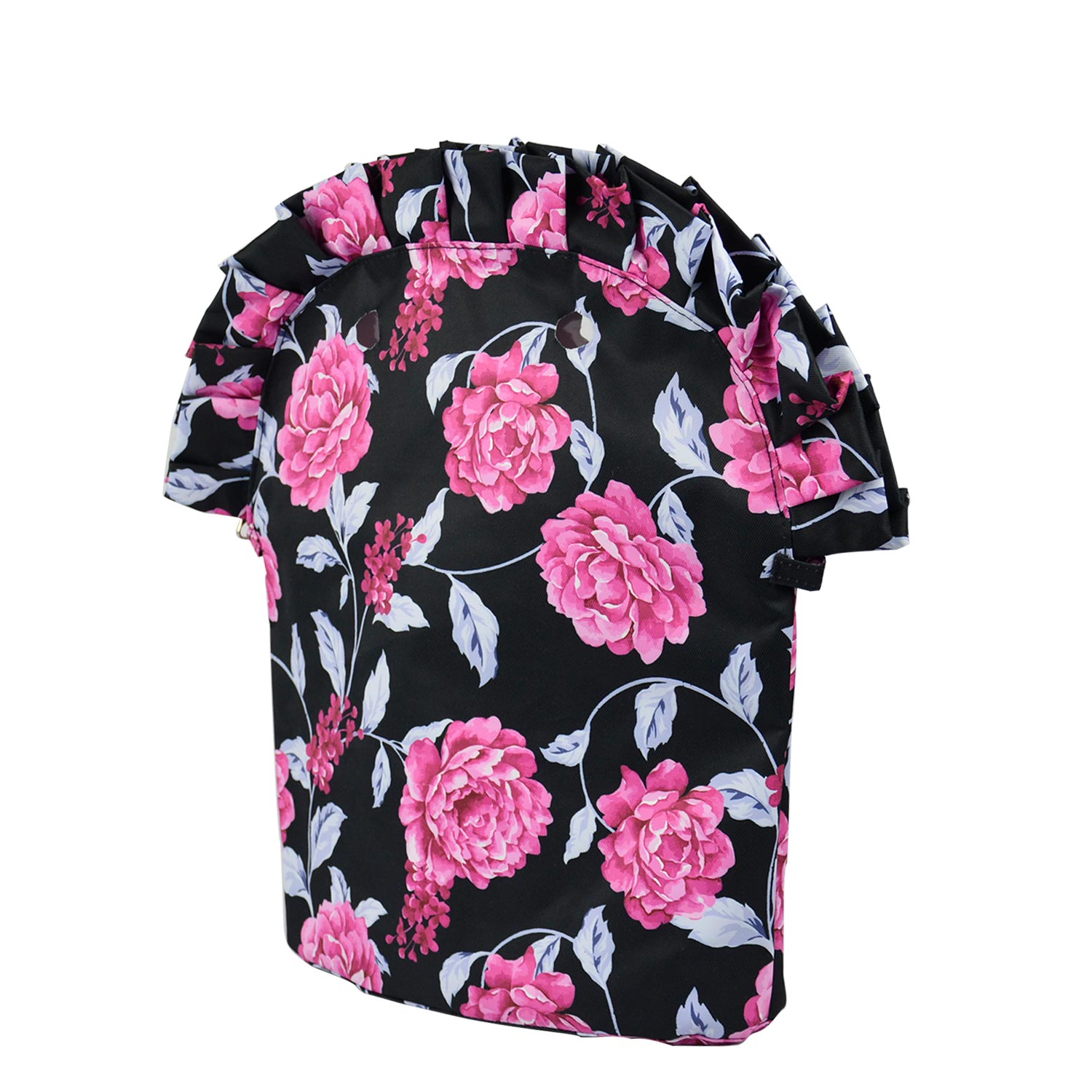 TANQU Floral Frill Pleat Lining Zipper Pocket for Obag 50 composite cloth Insert with Inner Waterproof Coating for O Bag 50