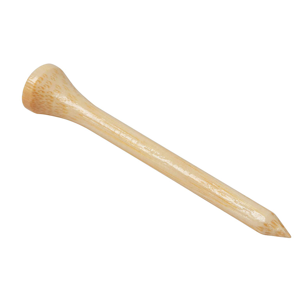 50/100 stk golf tees bambus 83mm 70mm ubrydelig tee golf træning swing øvelse tilbehør mindre friktion stærkere 4 størrelse bulk