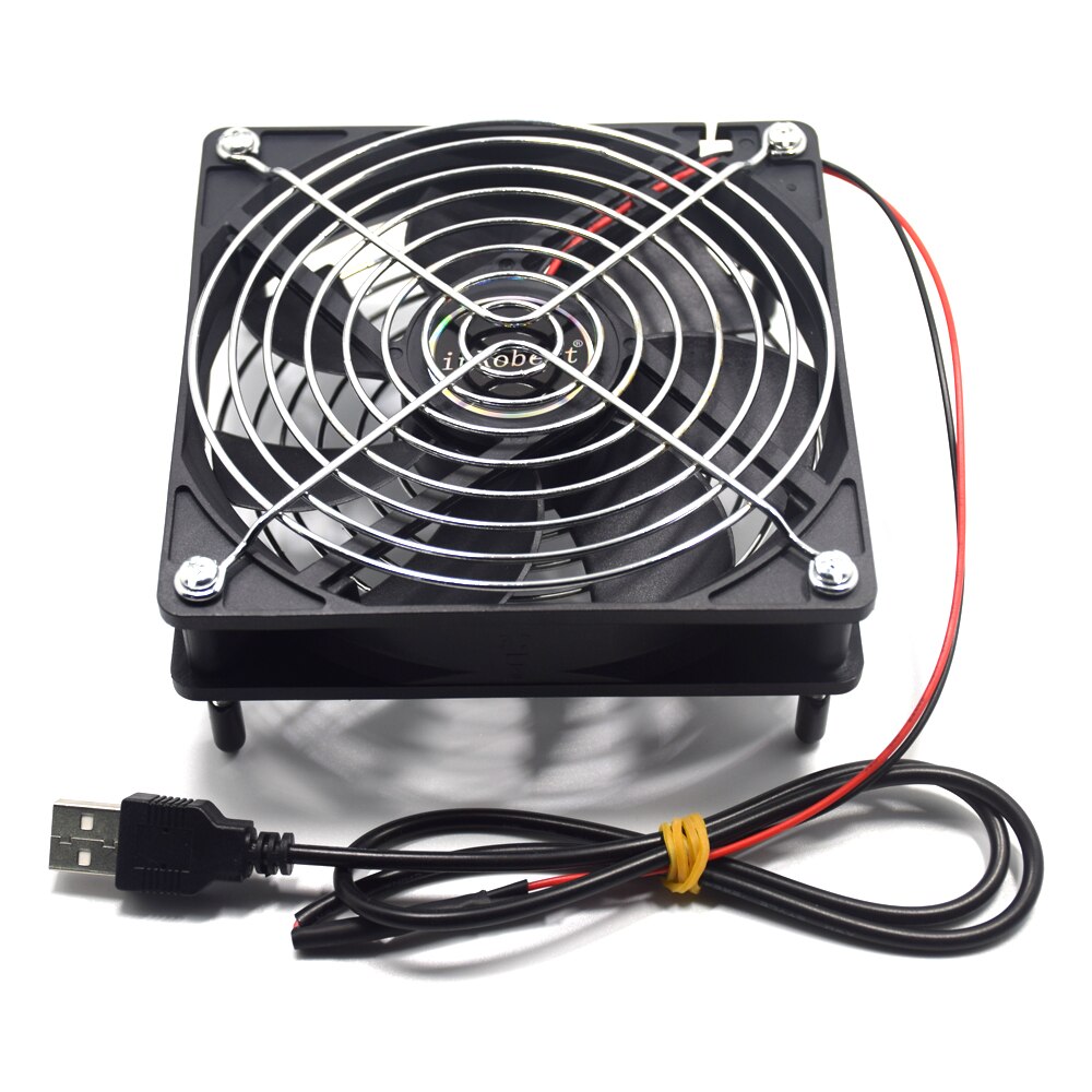 Ordenador pc 120mm ventilador TV caja Router inalámbrico enfriamiento usb3.0 usb 5V cable interfaz 120X120X25mm Pet caja disipador térmico enfriador