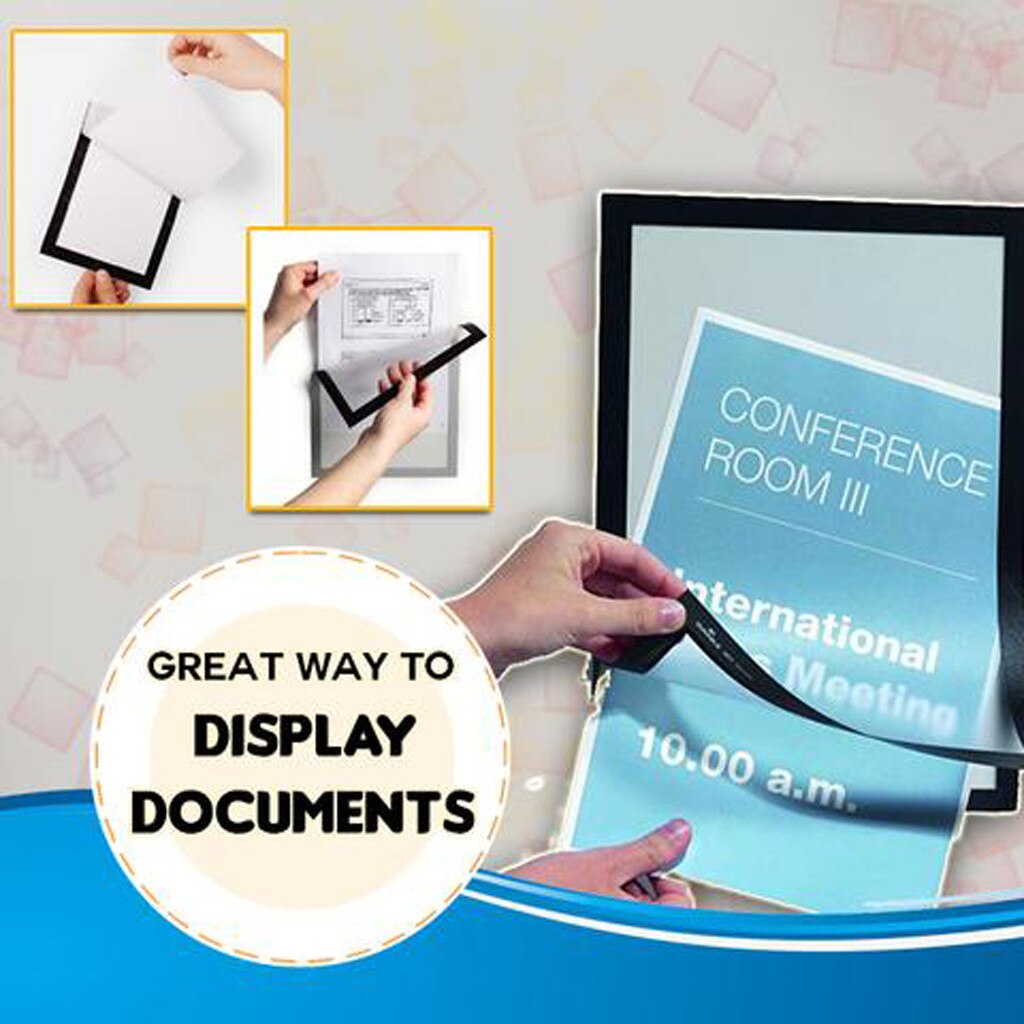 Slam Proof Magnetic Photo Frame Magnetic Picture Frame Refrigerator Wall Decor Porta Retrato Marco Foto Ramka Na Zdjecie A4 A3