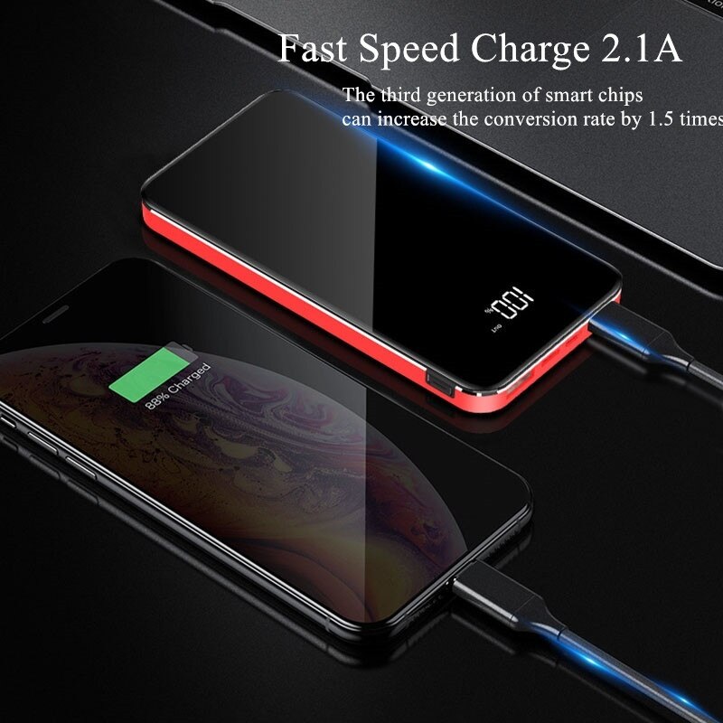 Power Bank Technology Waterproof Portable 10000 MAh for Smart Phone Battery Powerbank Fast Charging External Battery Dual USB