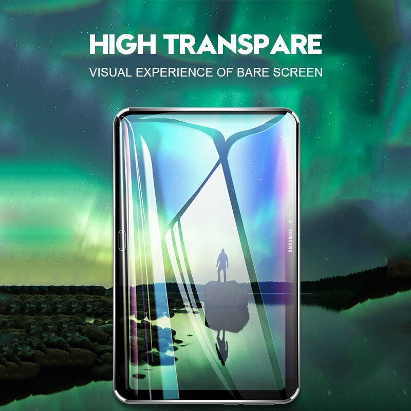 9D Bordo Curvo Vetro Temperato Flim per trasporto libero di Samsung galassia scheda S5e S4 S6 Protezione Dello Schermo per galassia scheda 10.1 2019 8.0 10.5 2018