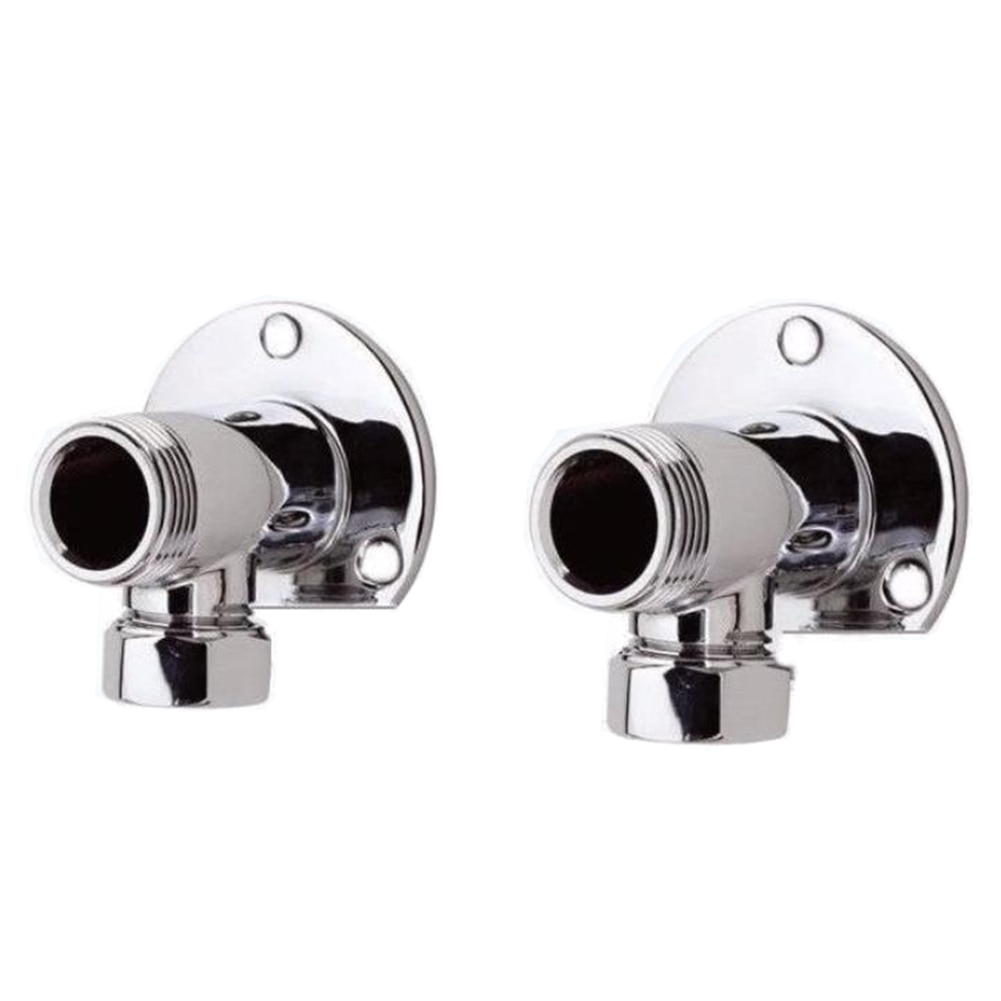 2 Stuks Ellebogen Wall Mount Connector Installeren Koper Praktische Diverter Duurzaam Thuis Thermostatische Douche Blootgesteld Leidingen