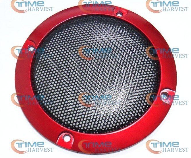 10pcs Multi Colors 3 inch Speaker Grill Covers Speaker net Plastic Speaker Parts Speaker Component for arcade cabinet: red