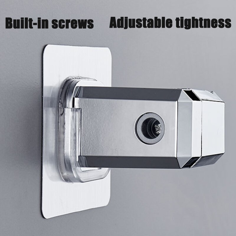 Wall Mounted Shower Head Bracket Self-adhesive Shower Holder Shower Fixture Base Strong Bearing Capacity Easy to Install