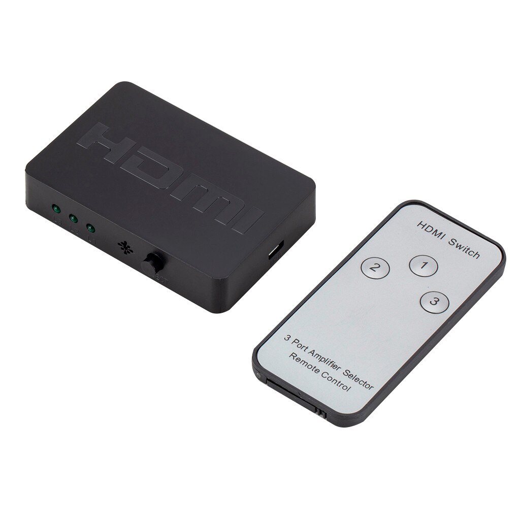 3x1 HDMI Splitter 3 Port Hub Box Auto Switch 3 In 1 Out Switcher 1080p HD 1.4 With Remote Control for HDTV XBOX360 PS3 Projector: Default Title