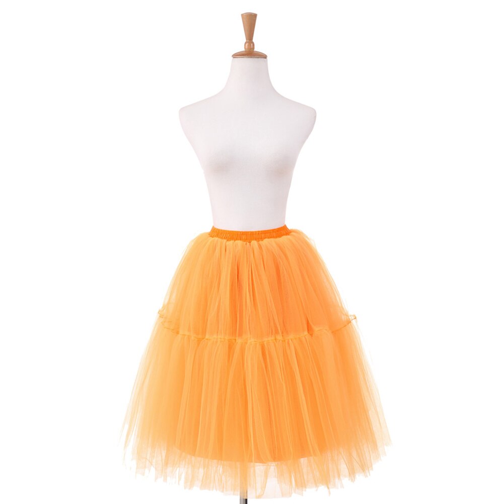 Jupe Tutu Vintage 26 "| Jupon de mariage Crinoline 50s rétro balançoire Rockabilly, jupe Tutu à filet fantaisie, accessoires de mariée: Orange