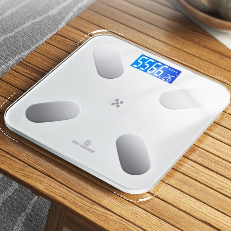 White Home Weight Scale Electronic Glass Digital Scale Precision Weight Machine for Human Pese Personne Home ItemsDH50TZC