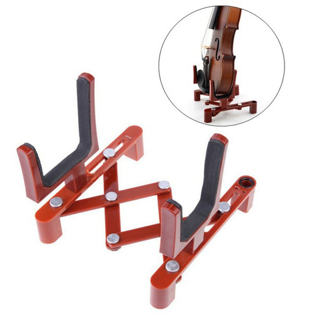 Portable Folding Violin Stand Musical Instrument Fiddle Floor Holder Rack Violins Guitar Accessories