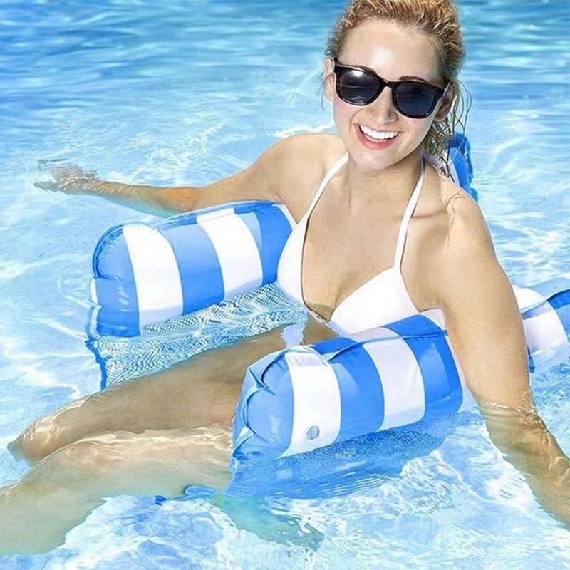 Water Hangmat Float Opblaasbare Strandstoelen Zwembad Speelgoed Opblazen Drijvende Zwembad Bed Zwemmen Matras Drijvende Hangmat