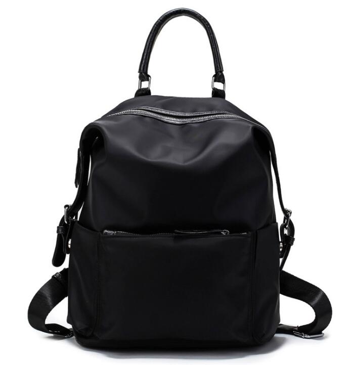 Grote Capaciteit Reizen Rugzakken Vrouwen Multifunctionele Oxford Doek Water-Proof Tassen School Rugzak Zwart Groen ZJB34: Black