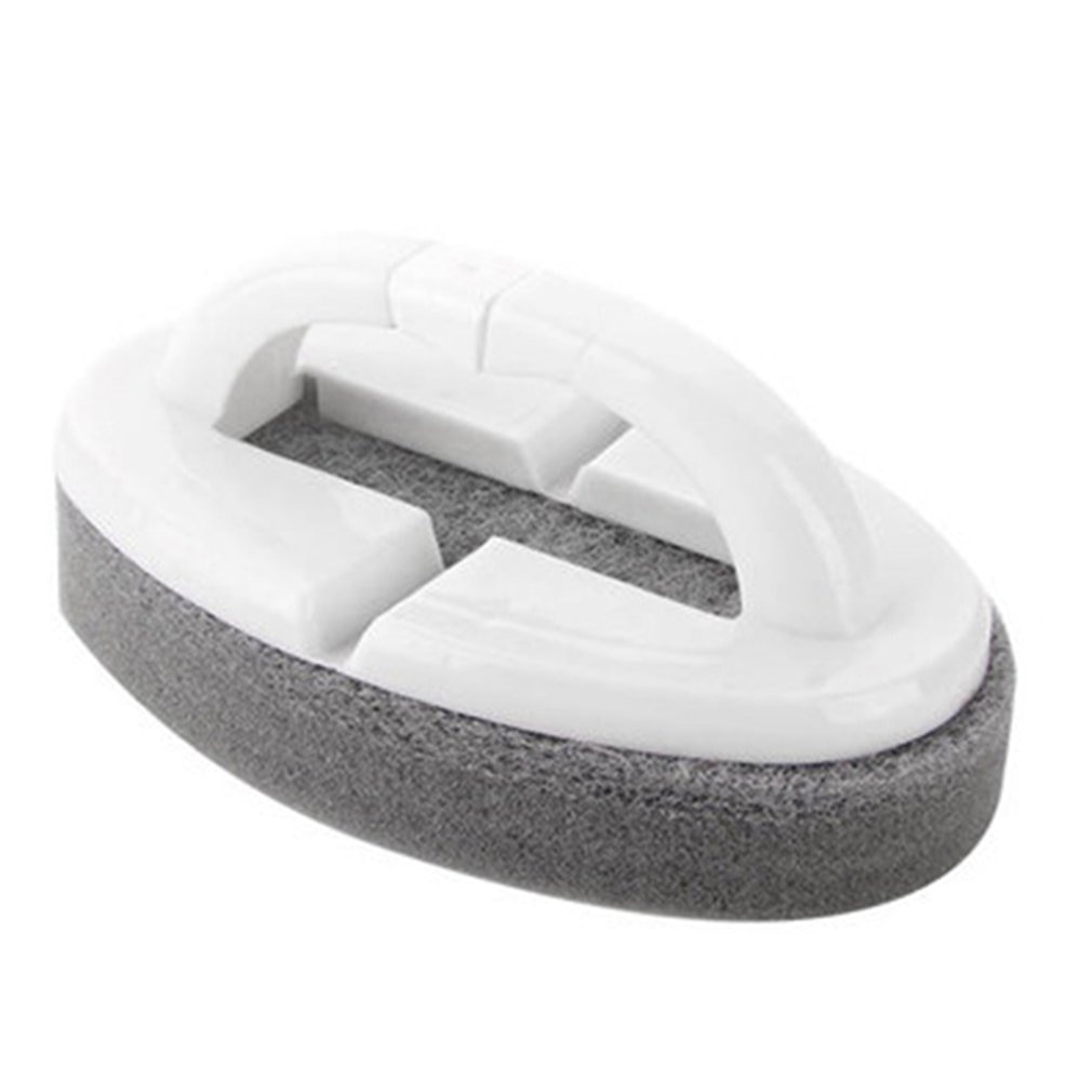 Cepillo de esponja con mango, fácil limpieza, baño, inodoro, cocina, pared de vidrio, cepillo de baño, cepillo de fondo, herramientas, 1 Juego: Color blanco