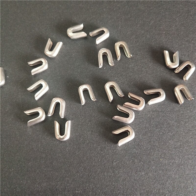 100Pcs 4/5Mm Roestvrij Spiraal Staal Bot Cap Voor Ondergoed Accessoires