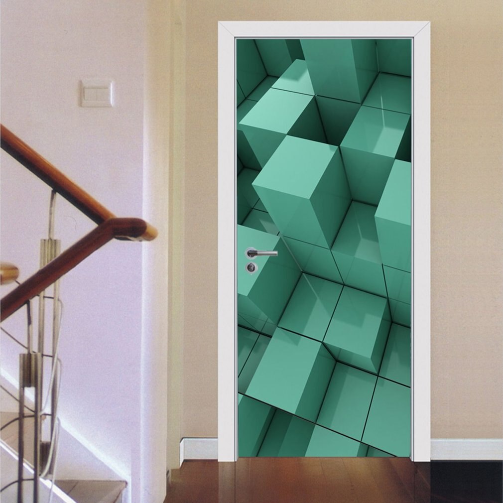 Waterproof Wall Stickers Mural Bedroom 3D Waterproof Door Sticker