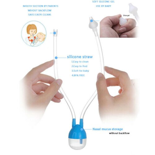 Baby Safety Nasal Mucus Runny Aspirator Nose Cleaner Vacuum Suction Healthy