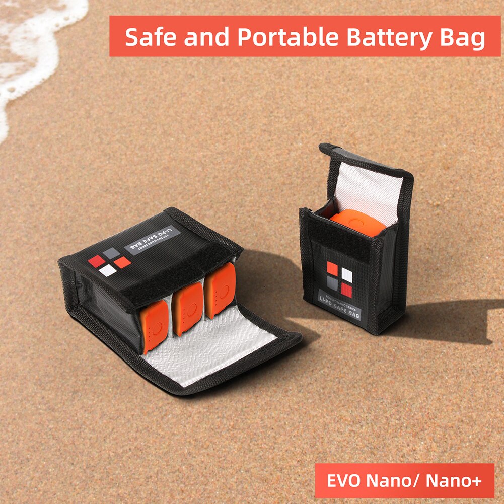 Lithium Battery Safe Bag For EVO Nano/Lite Series Protective Case Storage Bag Explosion-proof Transport Safety Protector Cover