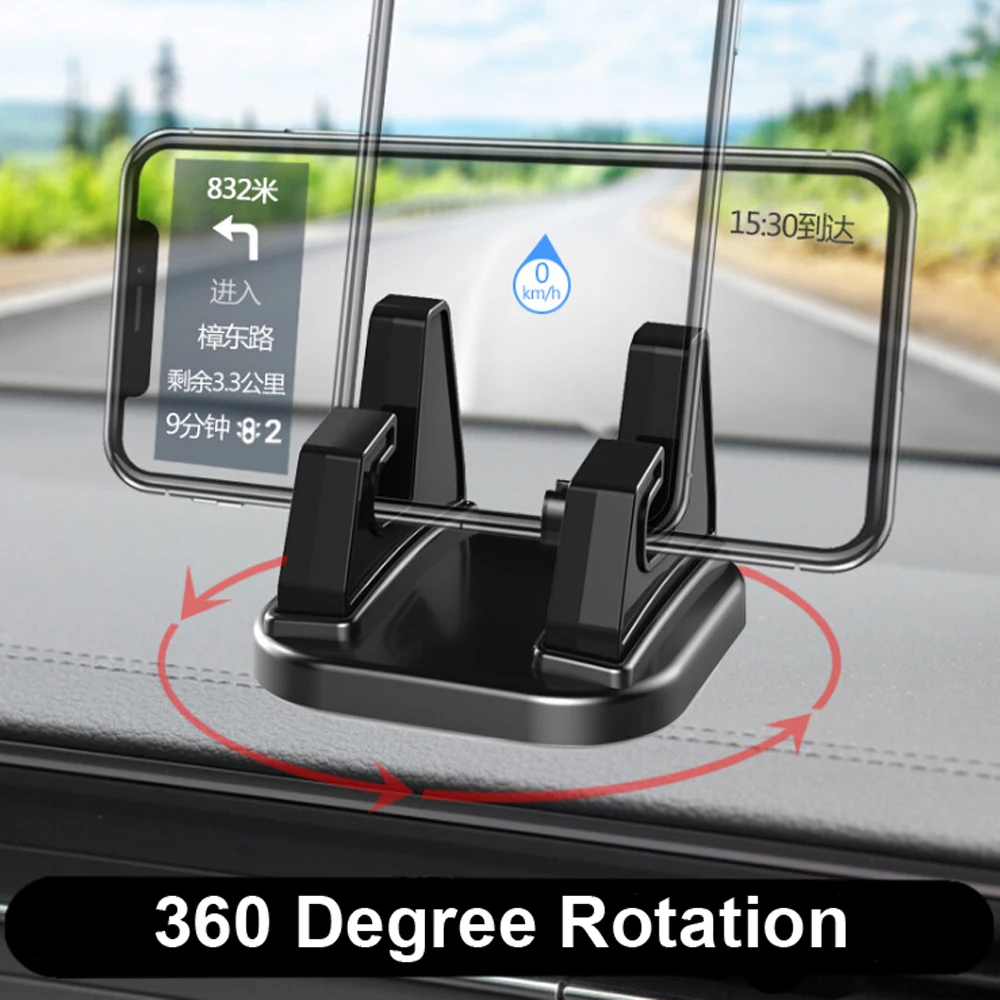 1 PC 360 Graden Draaien Auto Mobiele Telefoon Houder Dashboard Steken Universele Stand Mount Bracket Voor Mobiele Telefoon Auto accessoires