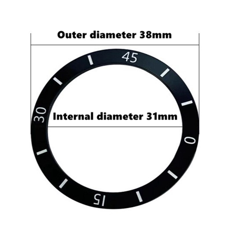 Klocktillbehör klockring herr- och damporslinsurring ytterdiameter 38mm dam ytterdiameter 36mm: Män 1