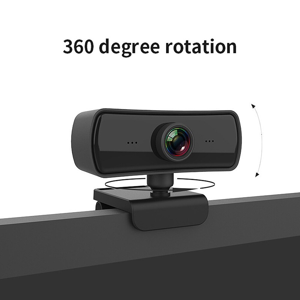 1440P Wide HD Webcam USB2.0 Autofocus HD Video Computer Camera with Noise-reduction Microphone for PC/Laptop