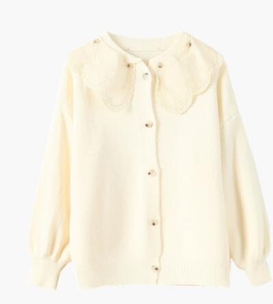 Suéter dulce de otoño cárdigan color caramelo 8 colores: beige