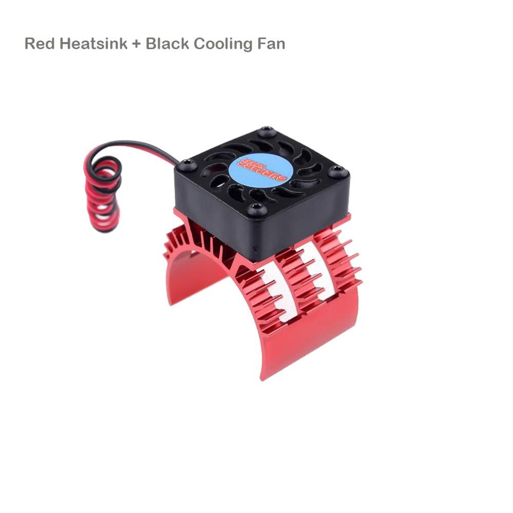 SURPASS HOBBY RC Motor Cooling Fan W/ Heatsink for 1/10 1/8 RC Car 540 550 3650 3660 3670 Motor ESC Cooling Fast RC Car Part: Red