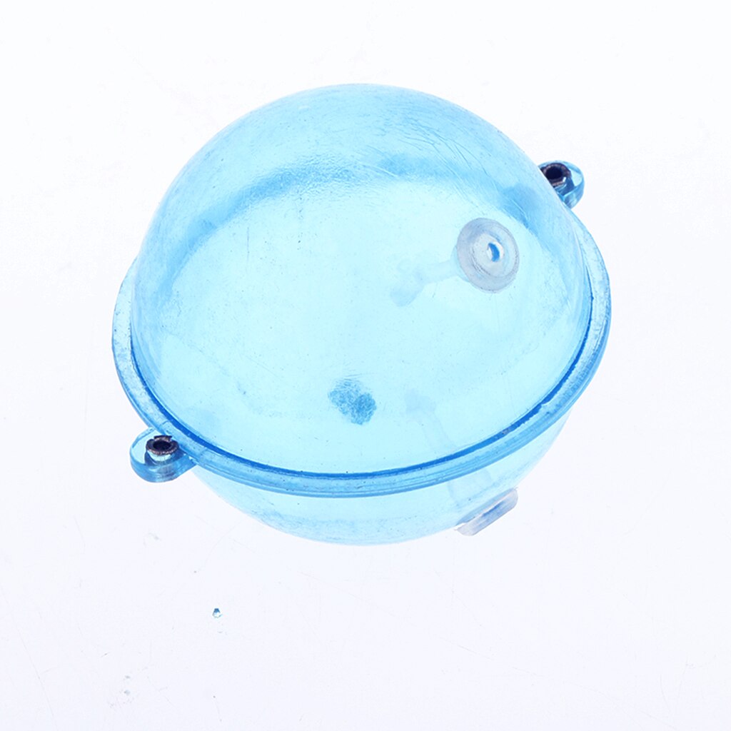 Flotador de pesca de bolas de plástico ABS, Bola De Agua de burbujas, boya de pesca redonda transparente, indicadores de Strike, azul, 5 uds.
