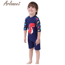 Arloneet Baby Boy Meisjes Badmode Een Stuk Dinosaurus Print Badpak Badmuts Kids Cartoon Badpak Baby Meisjes Unisex Jumpsuit