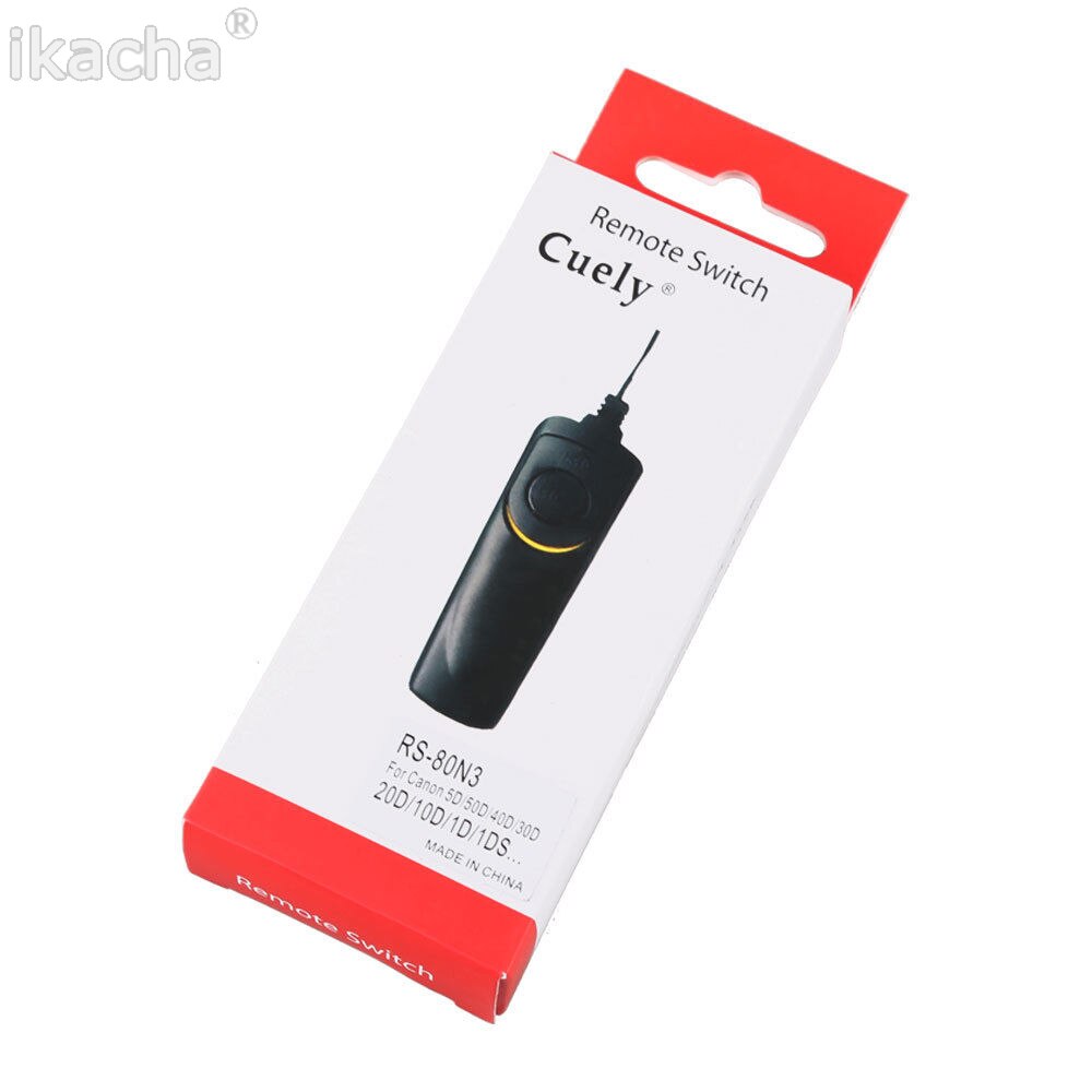 DSLR Camera Remote Control Shutter Release Switch RS-80N3 For Canon 50D 5D 5D2 7D 7D2 5D Mark III 5D Mark IV 1Ds Mark III