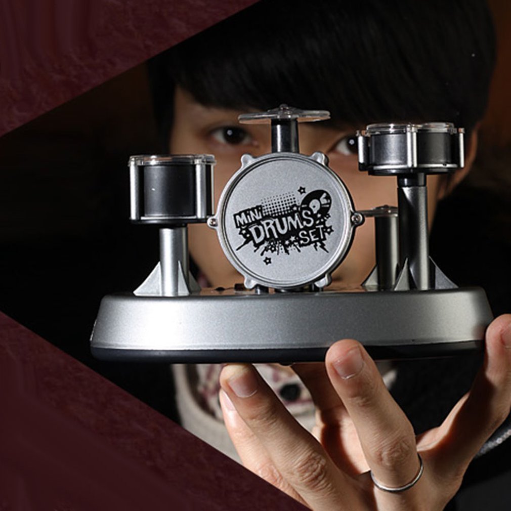 Exqusite mini musiker konvertere trommesæt finger touch mini trommer percussion legetøj give venner