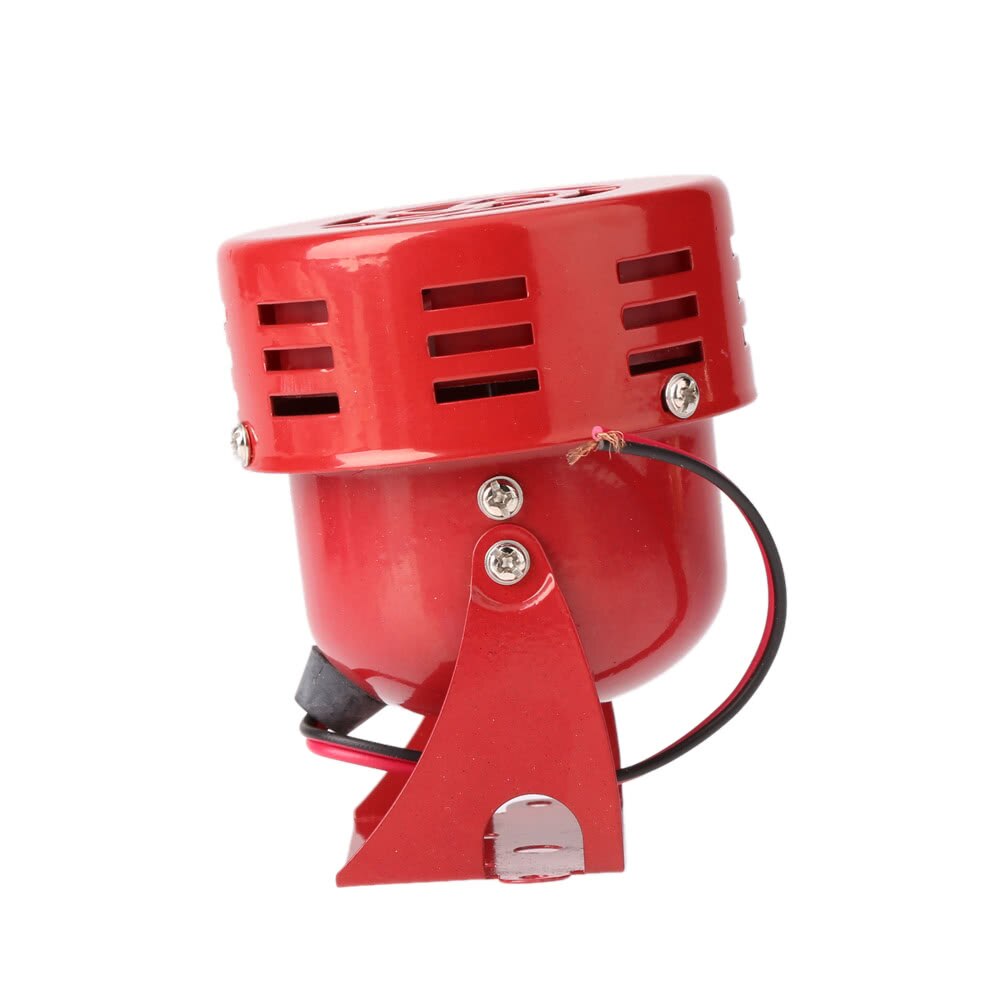 12V 3 Automotive Luchtalarm Hoorn Auto Vrachtwagen Motor Aangedreven Alarm Rood