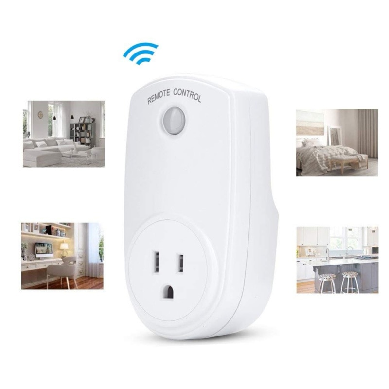 1/2/3/4/5PCS US Plug Smart Switch Socket AC 110V-230V Remote Control Outlet Wireless Switch Socket for Household Appliances