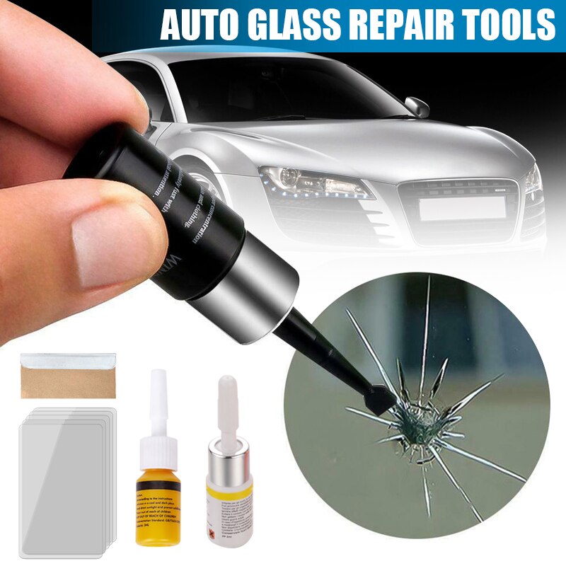 Car Windshield Windscreen Glass Repair Resin Kit Agent Auto Vehicle Window Fix Tool Crack Repairing Adhesives & Sealers TB