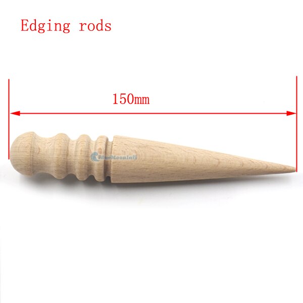 Leather craft Round Flat Wood Edge Slicker Multi-Size Burnisher DIY Trimming Tool