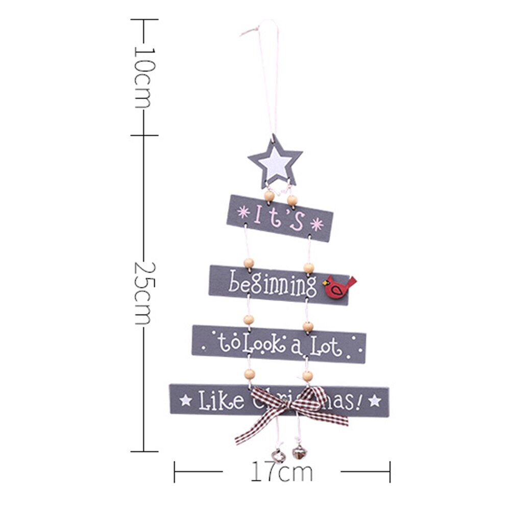 Natuurlijke kerst liefde eland ster hout knutsel kerstboom riem kerstversiering feest hangende kraal