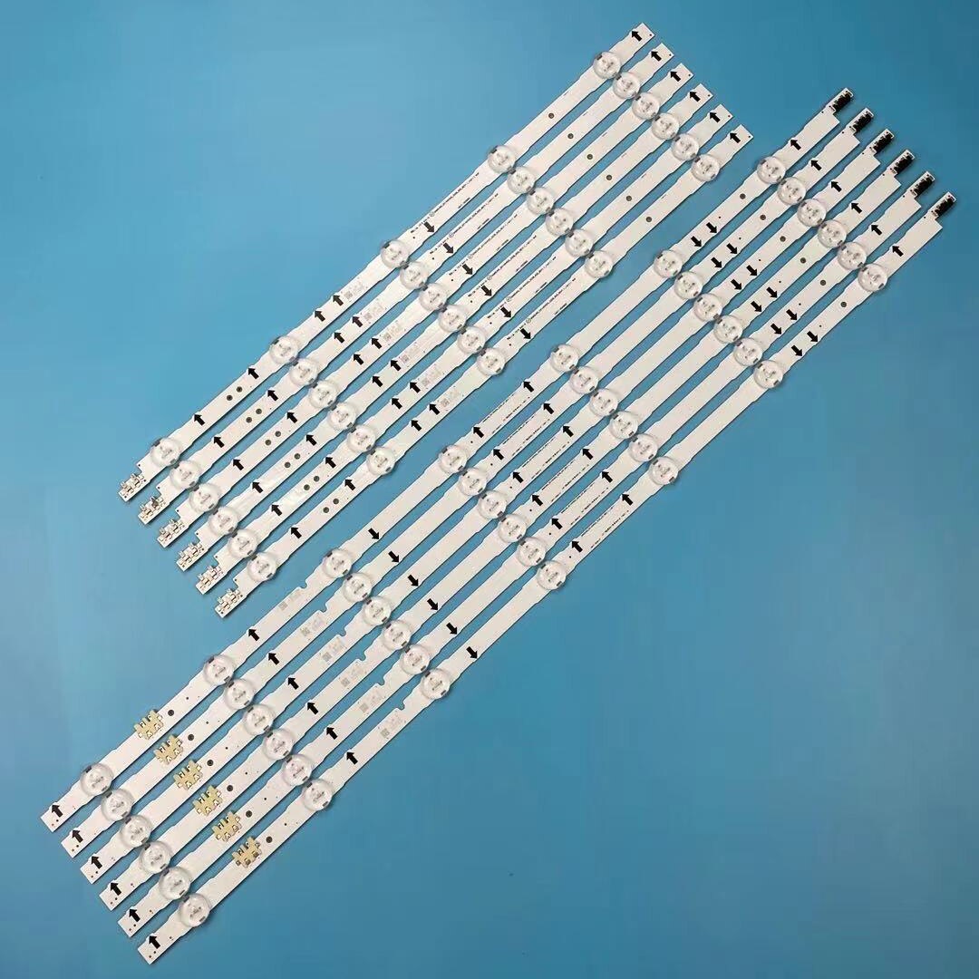 LED Backlight strip(12) for Samsung UE55H6750 UE55H6670 UE55H6400AK UN55J6300 UE55J6300 UN55H6350 LH55DMEPLGC BN96-41386A 41387A