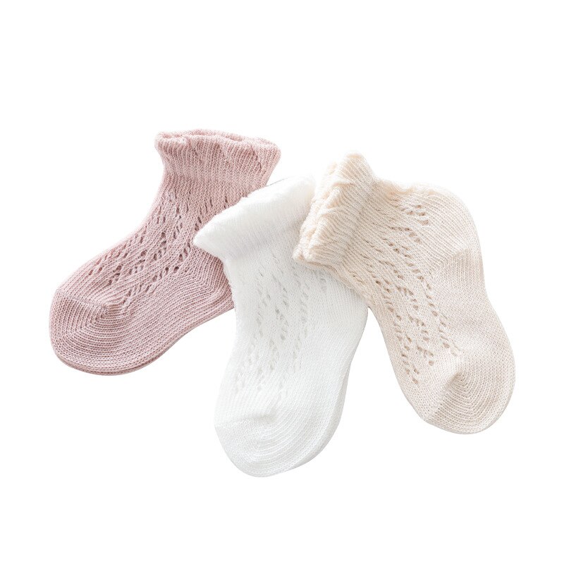 2022 sommer-prinzessinnen-socken aus baumwolle mit spanischem windmuster, babysocken mit hohlem netzmuster, kindersocken, kleinkindsocken, neugeborenensocken