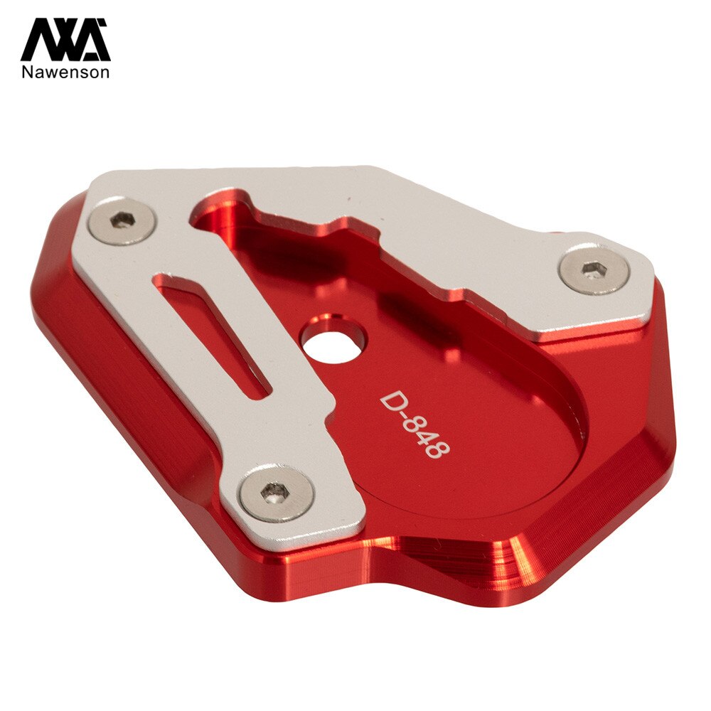 Plaque de Support de coussinet d'extension de béquille d'agrandisseur de pied en aluminium de CNC de moto pour Ducati 848 1098 1198