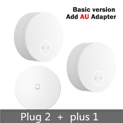 Xiaomi Linptech Wireless Doorbell Self-Generating Smart Door Bell Transmitter Memory Function Wifi Version Connect Mijia APP: Basic 2R add AU Ada