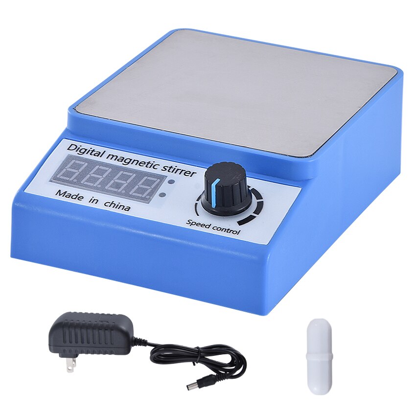 PRECIPETTE Digitale Magnetische Roerder met Verwarmingsplaat 280°C 100-1500tpm 5L Hete Plaat voor Magnetische Roerder Magnetische mixer met kookplaat PT1000-sensor LED-display