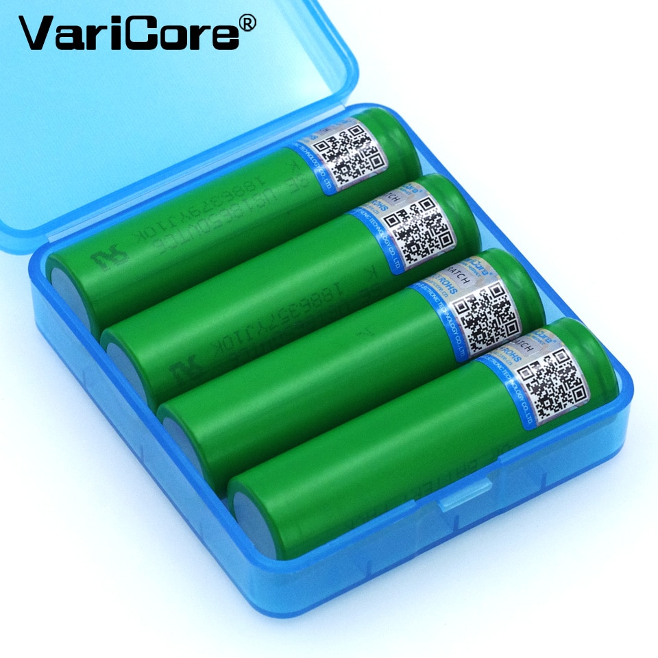 4 STKS VariCore VTC6 3.7 V 3000 mAh 18650 Li 30A Ontlading voor Sony US18650VTC6 batterijen + 18650 Batterij opbergdoos