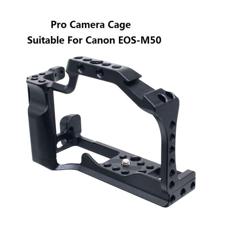 Pro Legering Camera Kooi Voor Canon Eos M50 Cnc Dslr Case Koude Schoen Mount Uitbreiding Cover Quick-Relase Plaat ondersteuning Fotografie