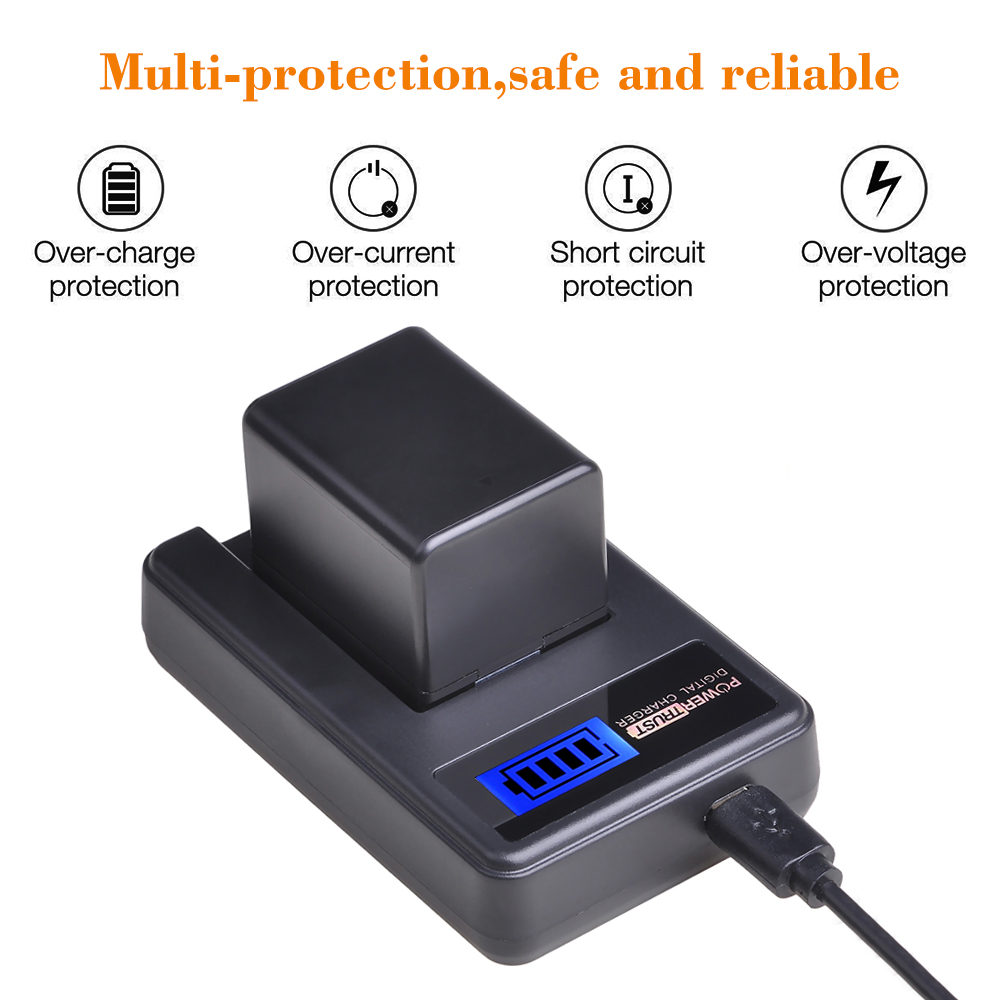 1x bp -727 bp727 bp 727 3000 mah batteri + lcd usb-laddare för canon bp -718 bp-709 vixia hf  m50,  hf  m52,  hf  m500,  hf  r30,  hf  r32