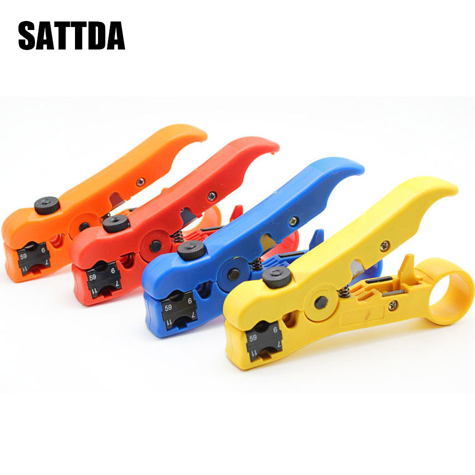 Litteä tai pyöreä utp cat 5 cat 6 lanka koaksiaalinen koaksiaalinen kuorintatyökalu yleiskäyttöinen kaapelin kuorintaleikkuri kuorintapihdit työkalu verkkoon