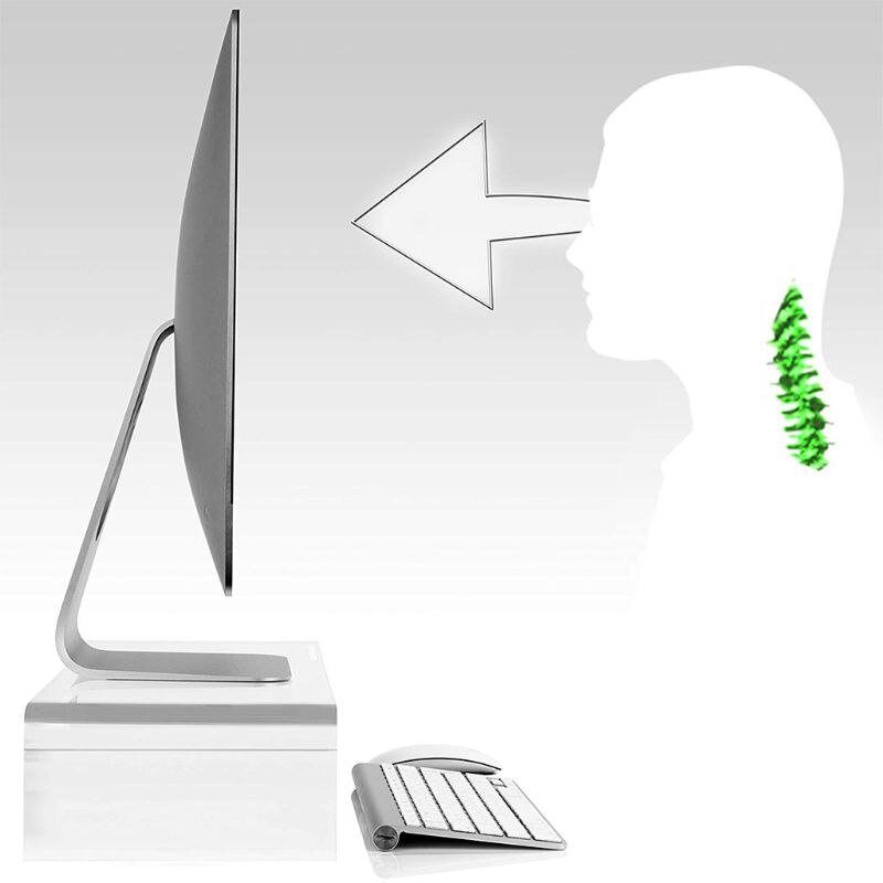 Universeller monitorständer aus acryl für computer, geeignet für homeoffice, schreibtisch, gaming, multimedia-plattformen und laptops